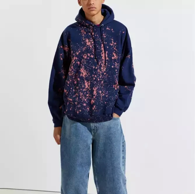 Custom hoodies design your own paint splatter hoodie unisex male hoodies cheap  jumper for men