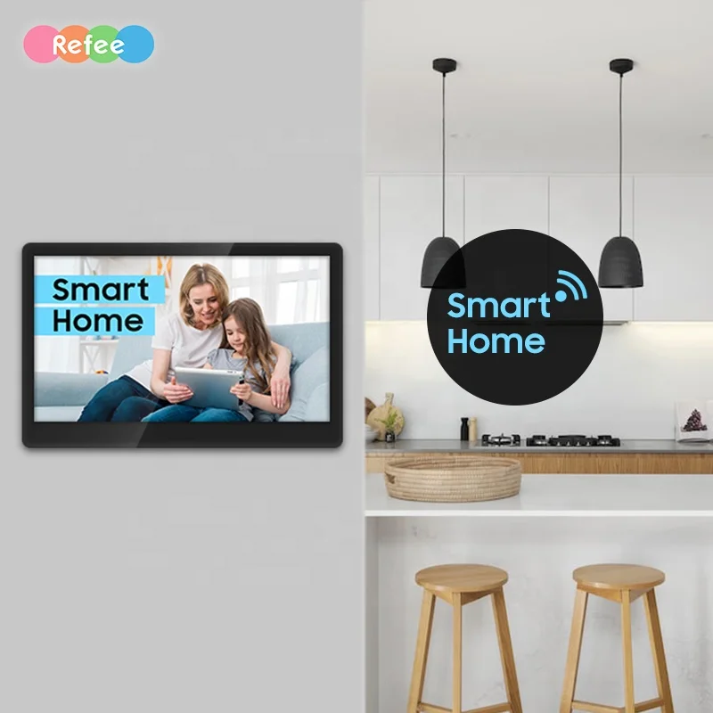 Refee Capacitive 15 Inch Wifi Android Control Interactive Monitor Smart Home Console Touch Lcd Screen Display