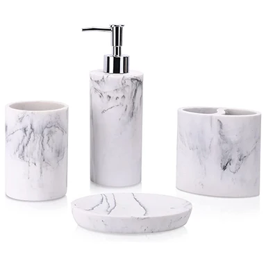 Washroom Accessories Bathroom Accessories Set Toilet Brush Holder Soap Dispenser Tumbler Soap Dish line