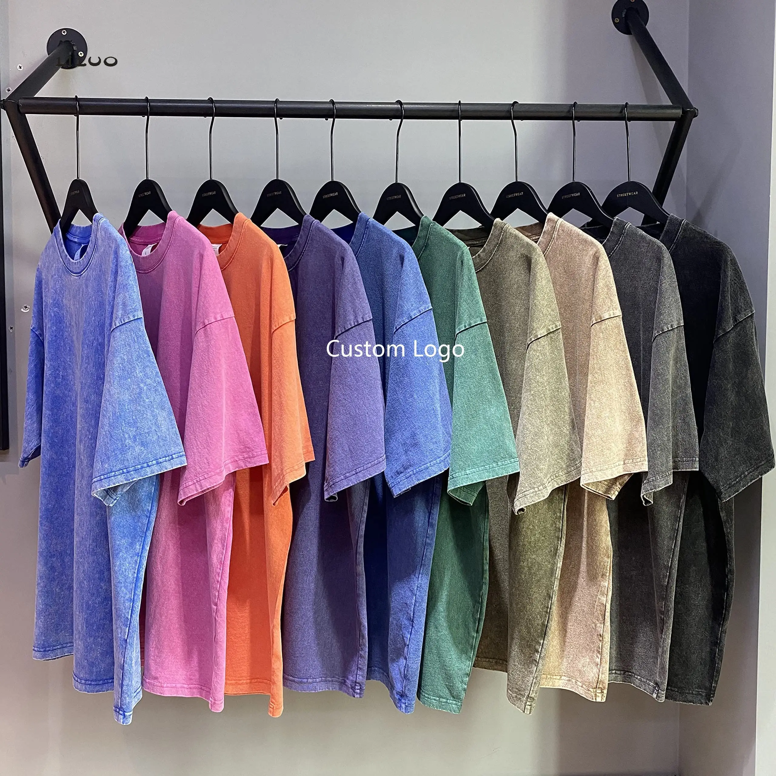 custom men vintage oversized tshirt Wholesale spring summer Graphic heavyweight 100% cotton loose vintage t shirt