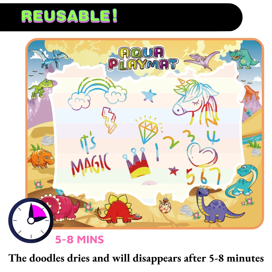 120*90 cm large size Aqua magic mat water doodle mat drawing boards educational toys for kid drawing at home