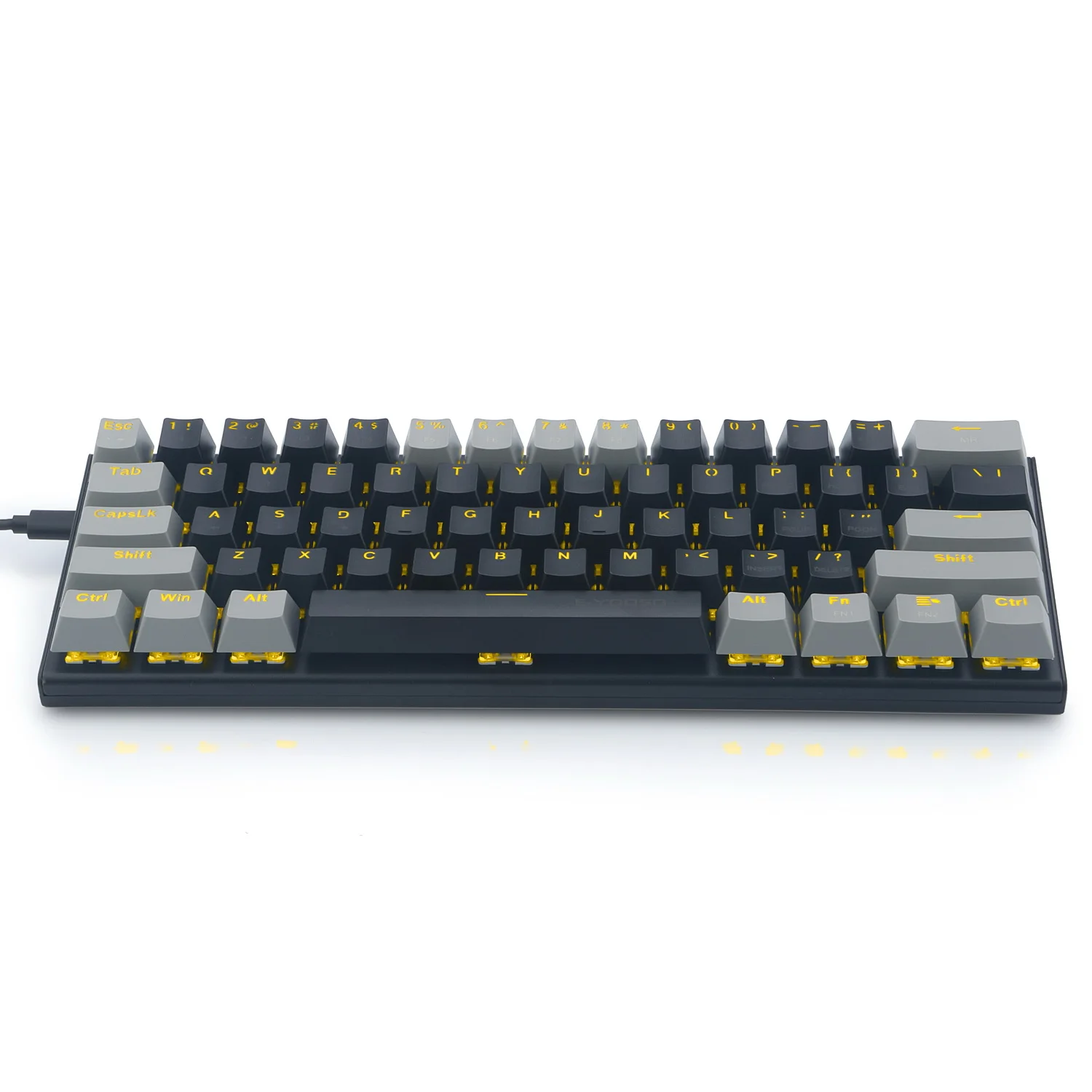 NEW Arrivals EYOOSO Z11 60% Keyboard Gamer LED Backlit Mechanical Gaming Laptop Keyboard 61keys