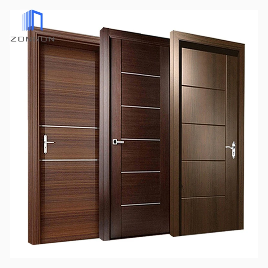 Zonron The Best Quality Wooden Door House Interior Wood Bedroom Door Hotel Room Door Modern Design