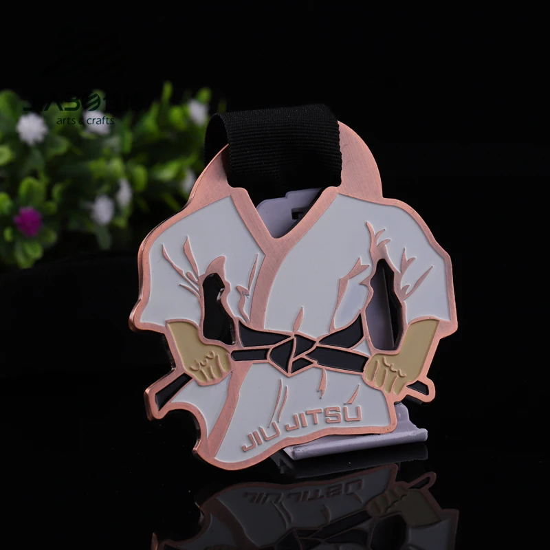  Лидер продаж от производителя Jiabo медаль bjj с мягкой эмалью и логотипом на