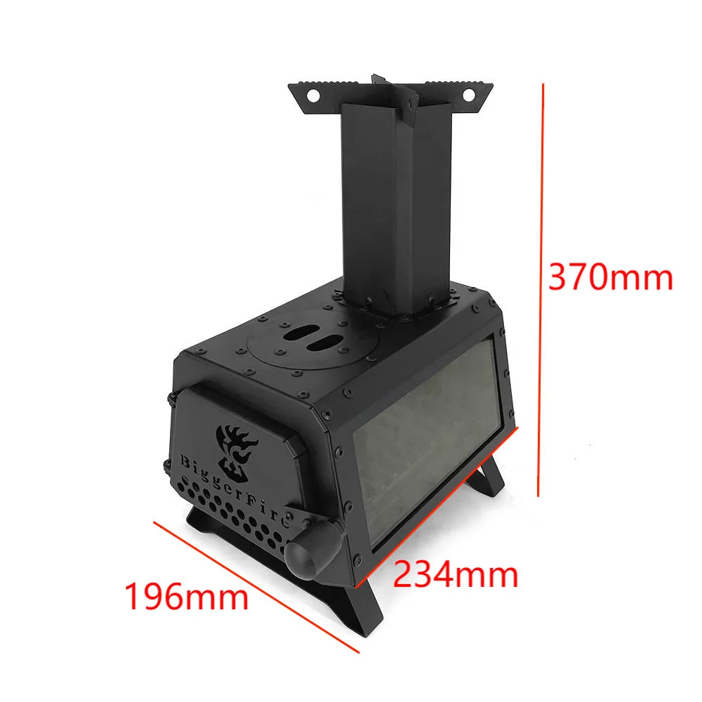 Outdoor Camping Indoor Wood Burning Stove Portable Charcoal Firewood Cooking Stove