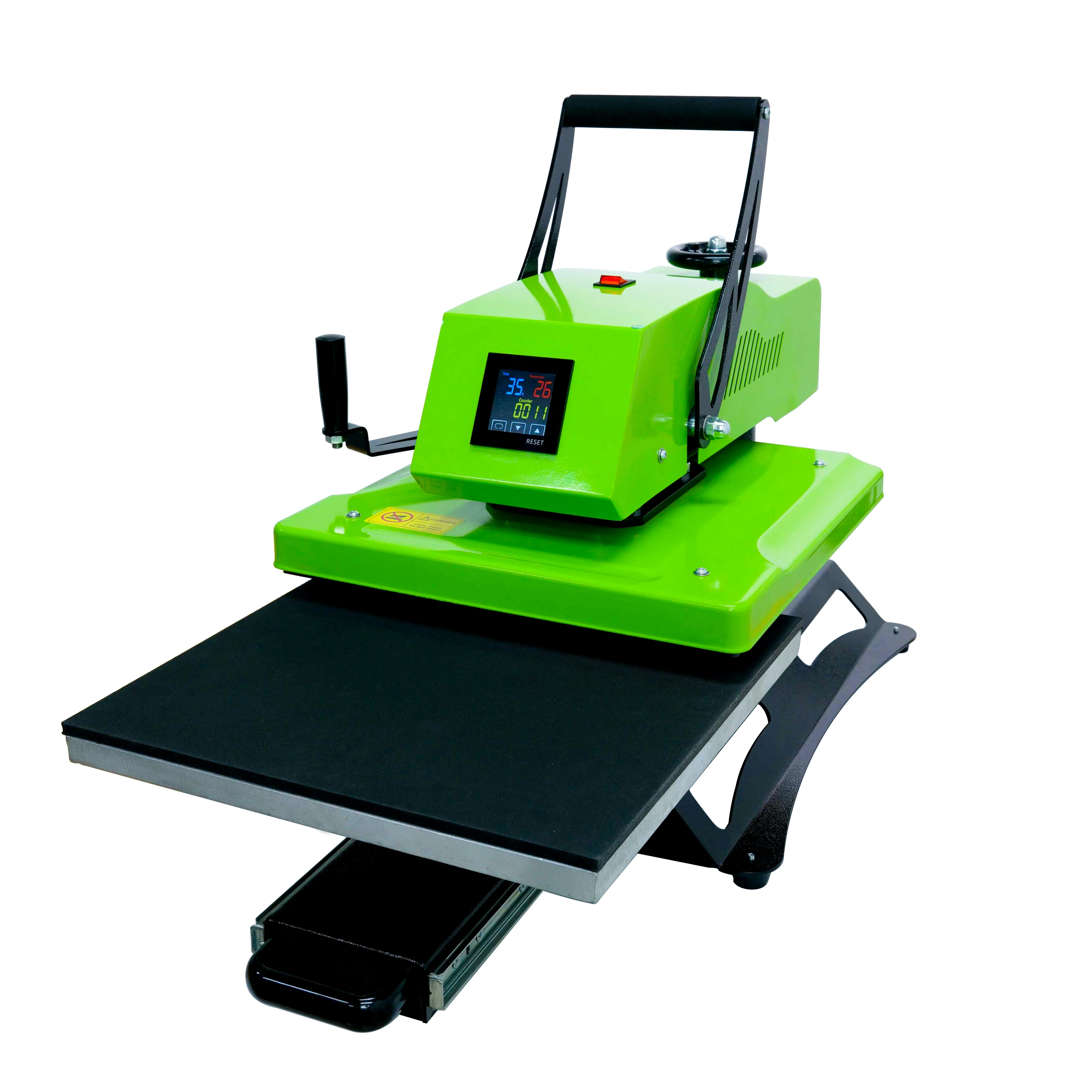 16x24 heat press swing away pneumatic slide out drawer heat press swing arm