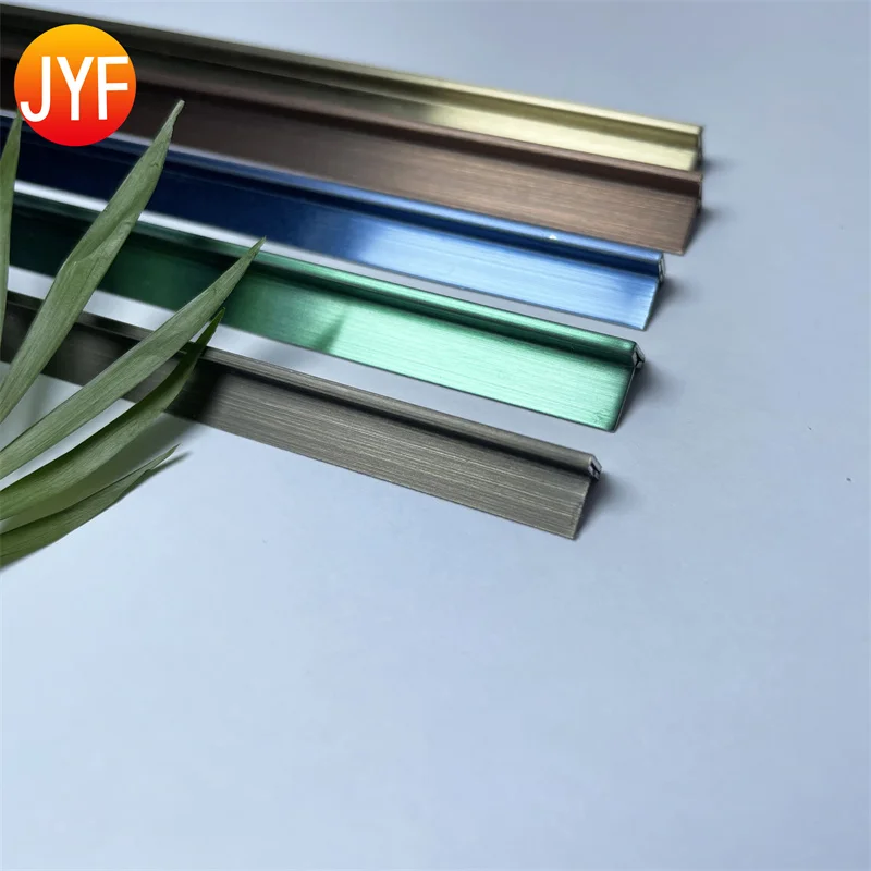 H650 SUS 304 Stainless Steel T Profile moulding trim strip line  pvd ss profile