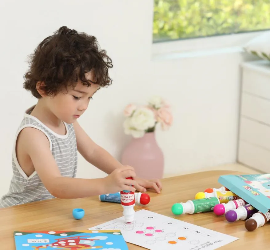 Kids Dot Markers Do a Dot Bingo Markers Graffiti Tool Drawing Toys Washable Ink Art and Crafts