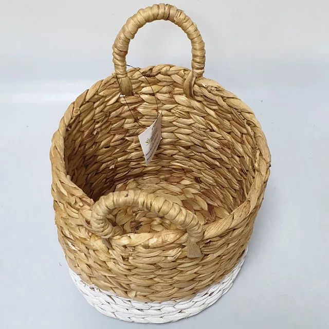 wicker baskets for gifts laundry water hyacinth jute woven seagrass storage vietnam home decor suppliers