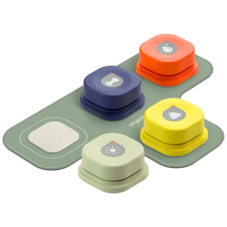 Recordable Answer Buzzers, Personalized Sound Buzzers Talking Button Dogs Button for Communication