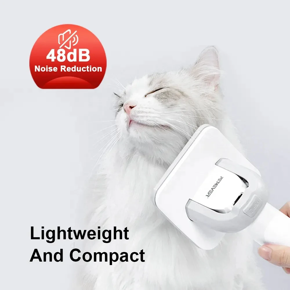 Sustainable Electric Pet Hair Grooming Kit Dryer Machine Slicker Scissors Small Vacuum Cleaner Charging Power Source Silicone