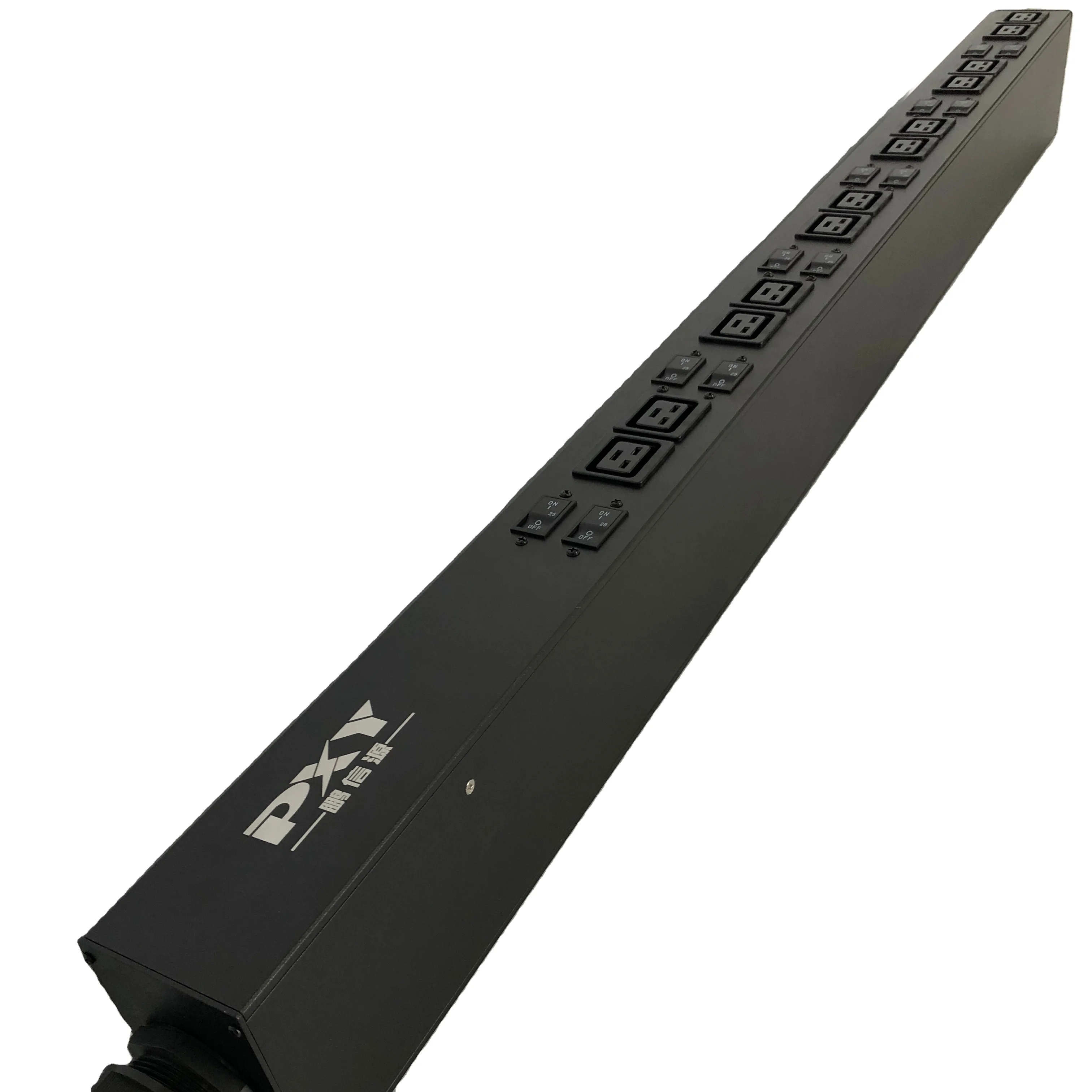 hydraulic magnetic breaker 80a c19 pdu high-power row plug 415v 80a 12 ports c19 outlets with fuse