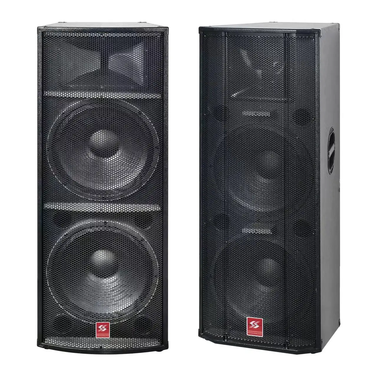 High-power dual 15-inch stage subwoofer speaker with BT