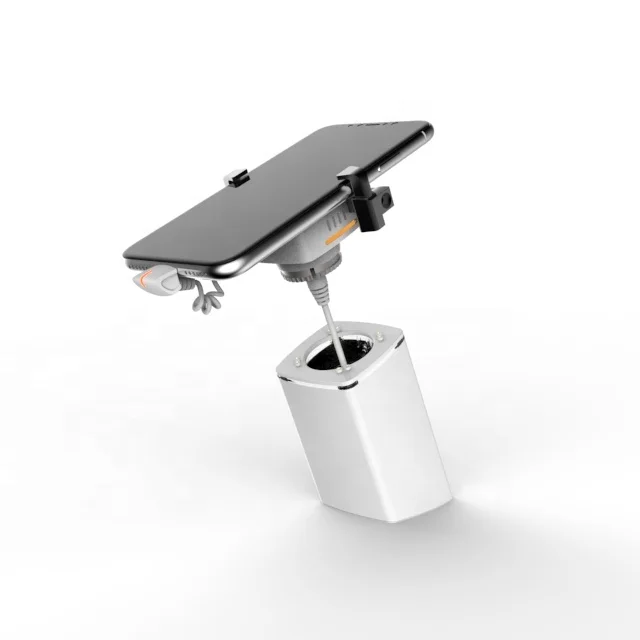 A100-C Recoiler Mobile Phone Security Display Stand With Clamp Cellphone Anti Theft Holder Burglar Alarm System For Phone Shop