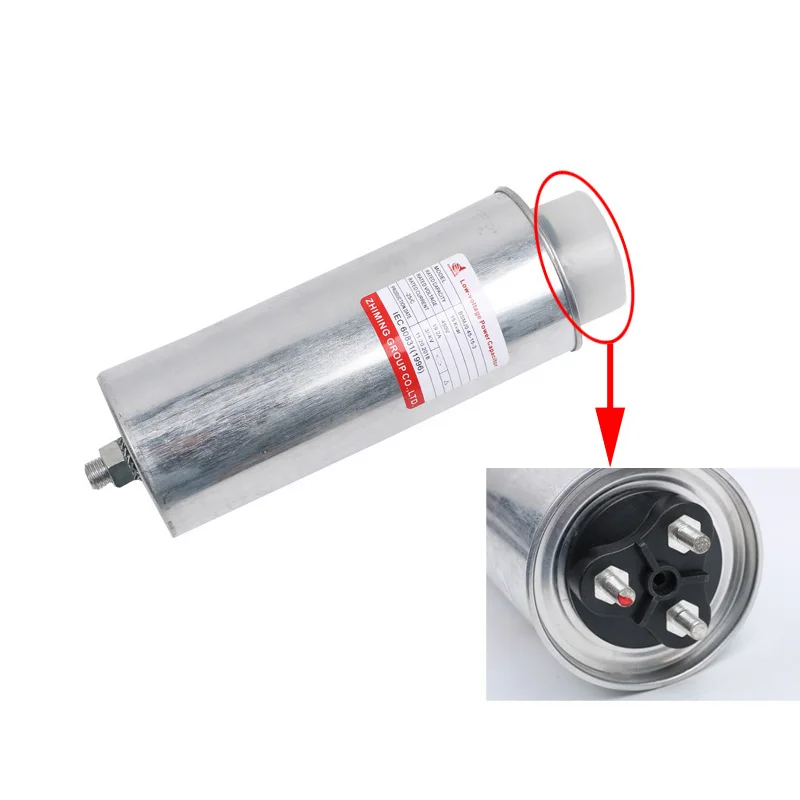 20kvar 220v 20uf power Factor Correction Capacitors cylinder aluminum case electrolytic AC Capacitor bank