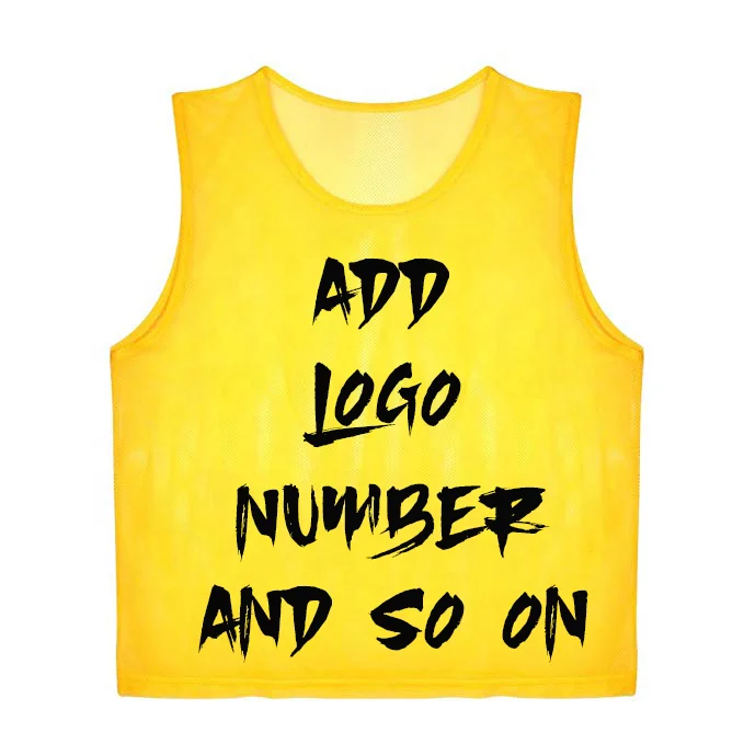 100% Polyester Mesh Jersey Double Sided T Shirts Reversible Bib Double Sided Reversible bib Soccer Adults Training Football Bibs