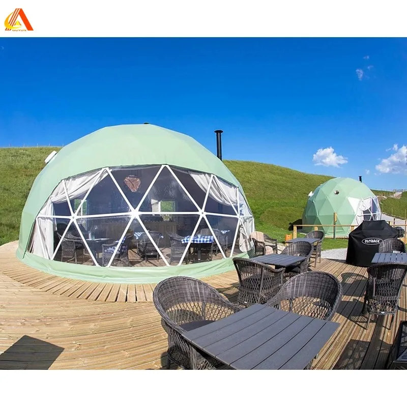 Trade Show Tent 5m 6m 7m 8m geodesic dome camping tent hotel luxury dome house for sale
