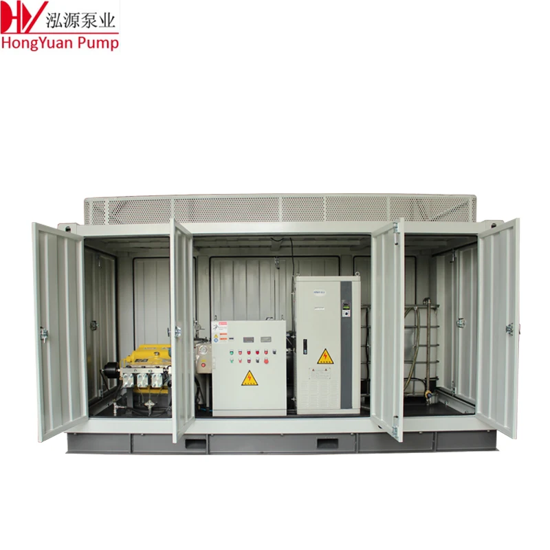 The dam concrete high pressure cleaner