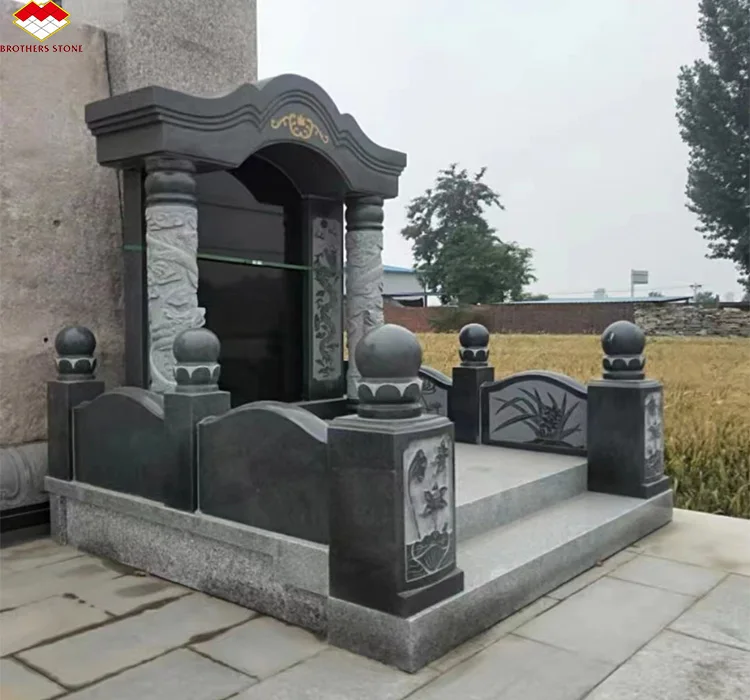 Modern Chinese Black Granite Tombstone Tile Pitctures and Prices Luxury Granite Monuments for Gravestone