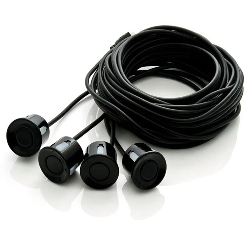 
LED display Car Parking Sensors 4 Radars Automobile Parkmaster Car-detector Parktronic Alarm Black white Grey 