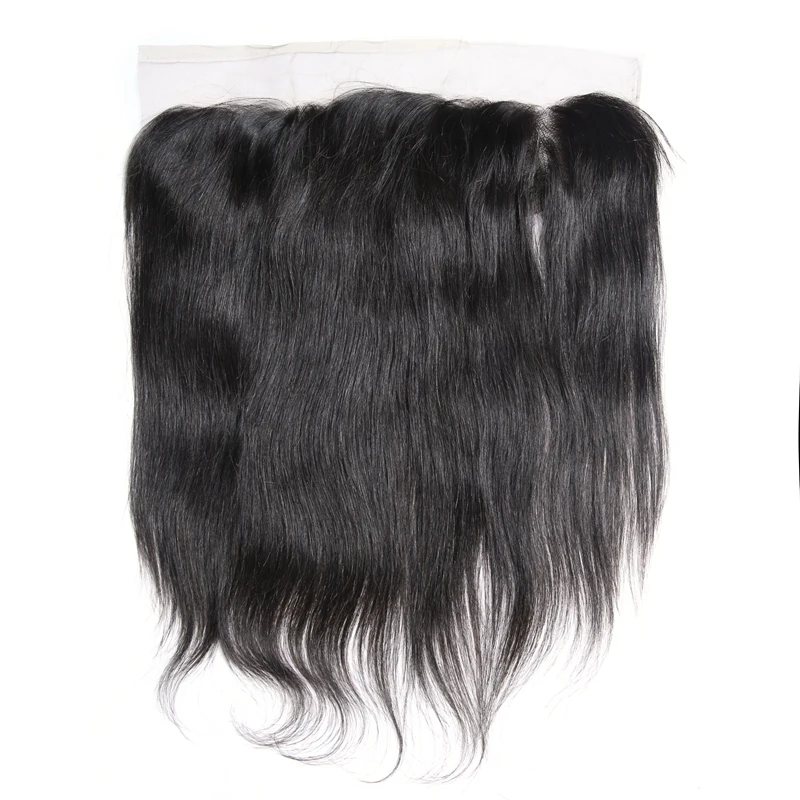 Brazilian Human Hair With Lace Closure Fronntal Transparent Swiss Closure Thin 13x4 Pre Plucked HD Lace Frontal