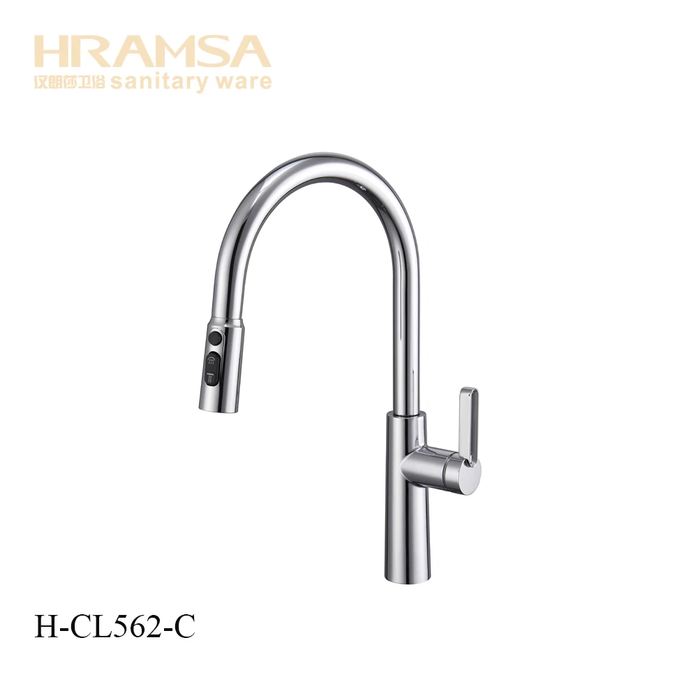 New pull out solid brass kitchen faucet 3 way sink mixers ready to ship