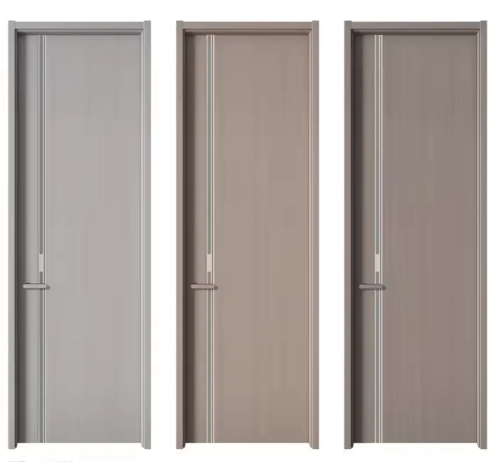Custom Elegant Classic Houses Interior Light Luxury Simple Bedroom Solid Wooden Doors For Apartments