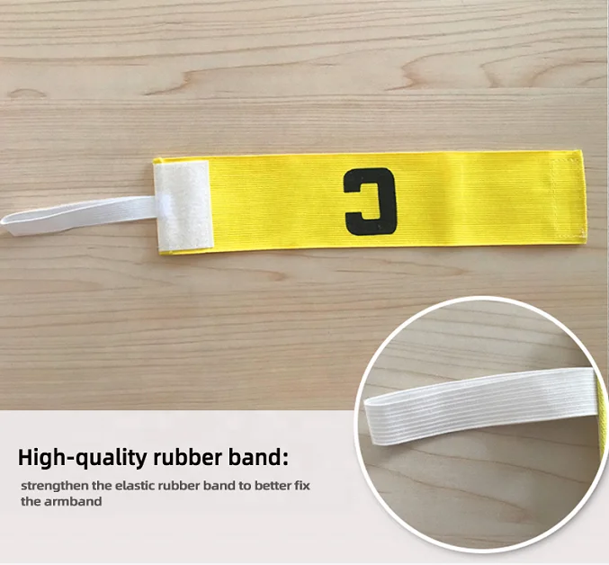 Custom soccer band Hook Loop Elastic sports football Soccer Captain Armband
