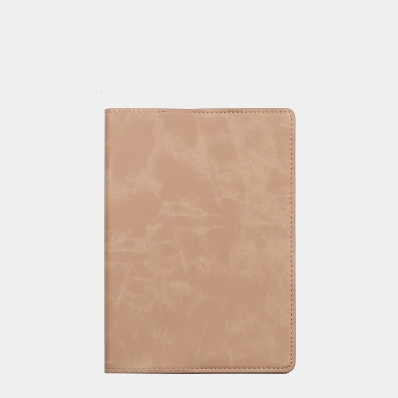 Simple Solid Color PU Leather Cover Undated Planner Student Self-filling Journal Wholesale