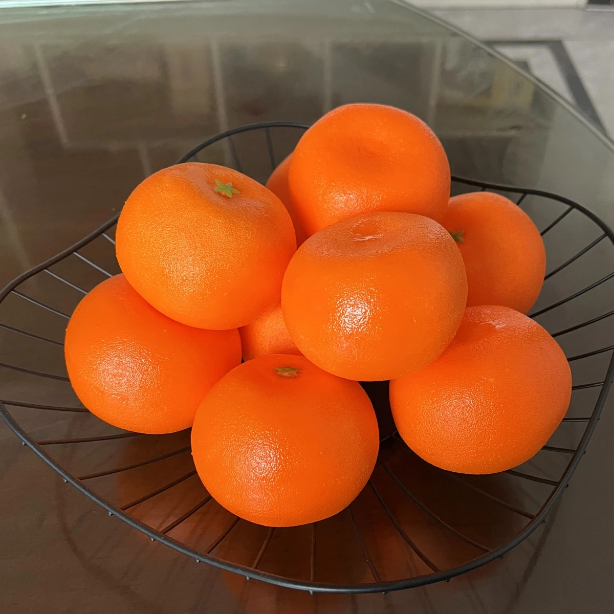 Wholesale Hot Kitchen Decoration Simulation Foam Material Artificial Orange Fruits Simulated Tangerine For Home Decor