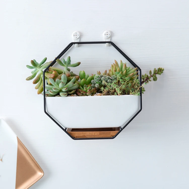 Nordic Style Table Office Desk Ceramic Handing Wall Planter Pot Indoor OEM