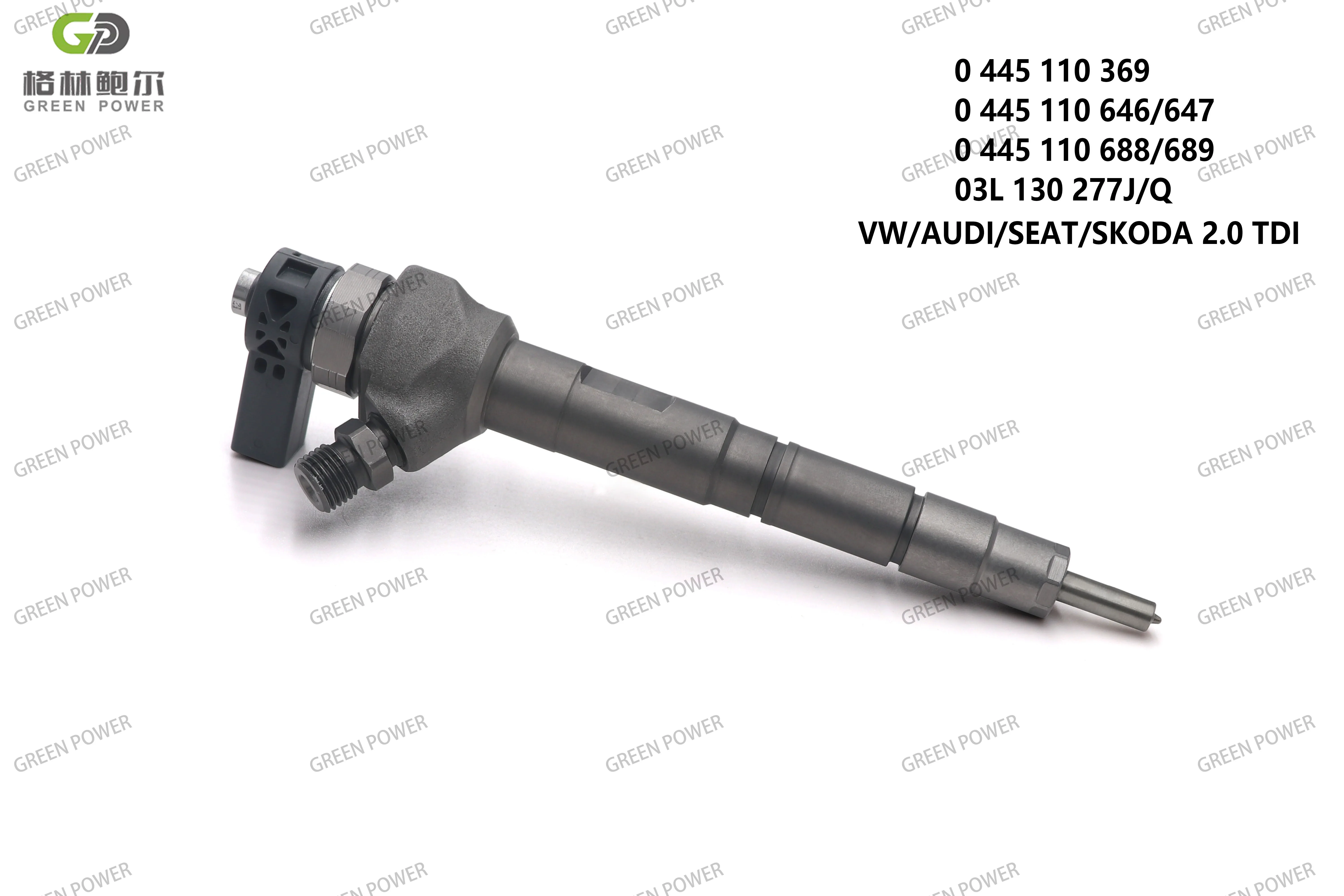 Green Power Diesel Fuel injector nozzles 0445 110 647/646/369 for  VM Amarok 2.0 Diesel engine assembly spare parts