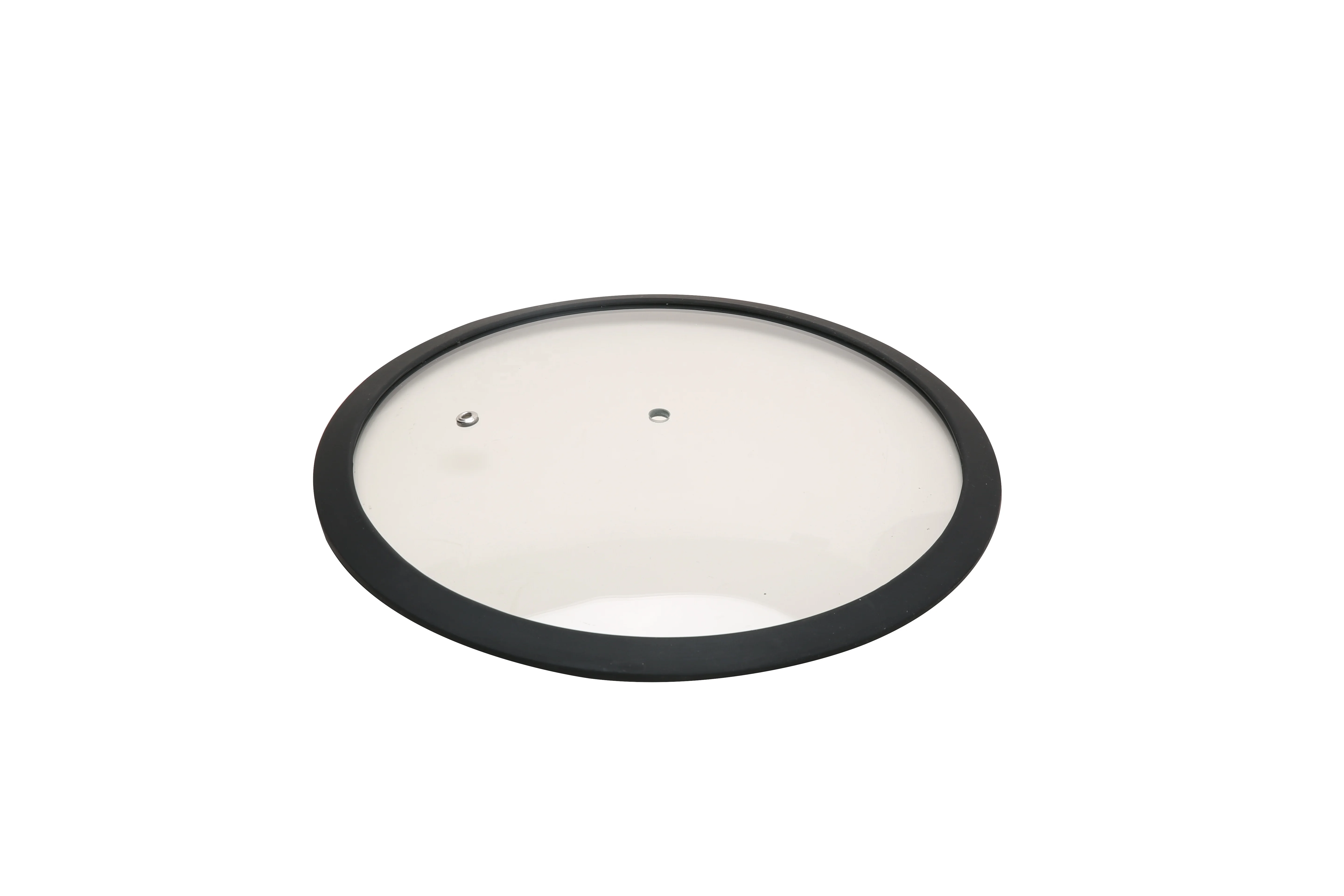 home use food safe universal cookware pot cover glass lid with silicone ring