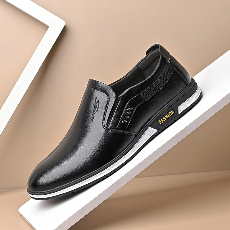 manufacturing genuine golf height increasing chaussure patent boat  for men  leather shoes
