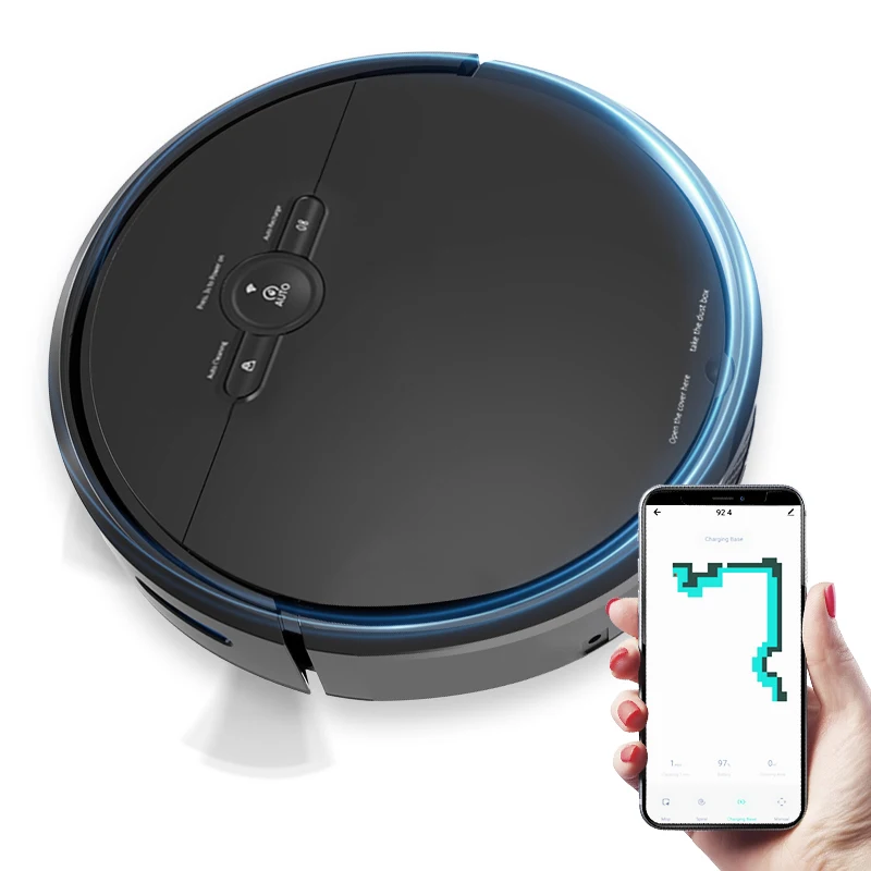 
 Stock Offer Powerful Suction Robot Vacuum Cleaner Smart Mapping Navigation Ultra-long Standby Timehousehold Robotic Vacuum  
