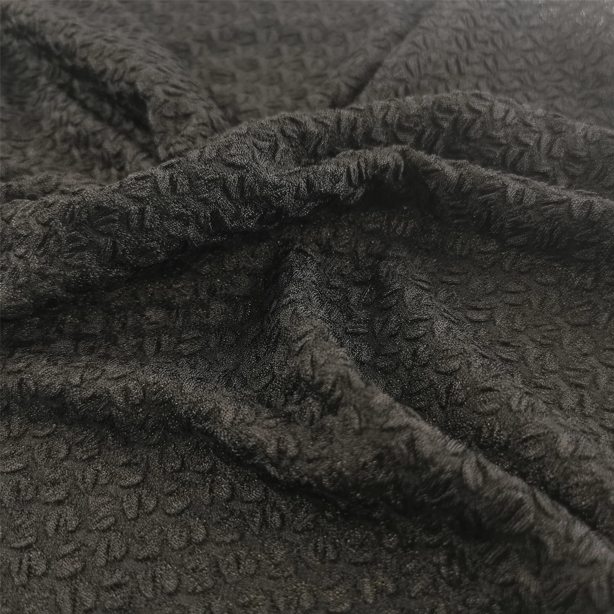 High quality hot selling fabric  Polyester  jacquard fabric for  dress and garment