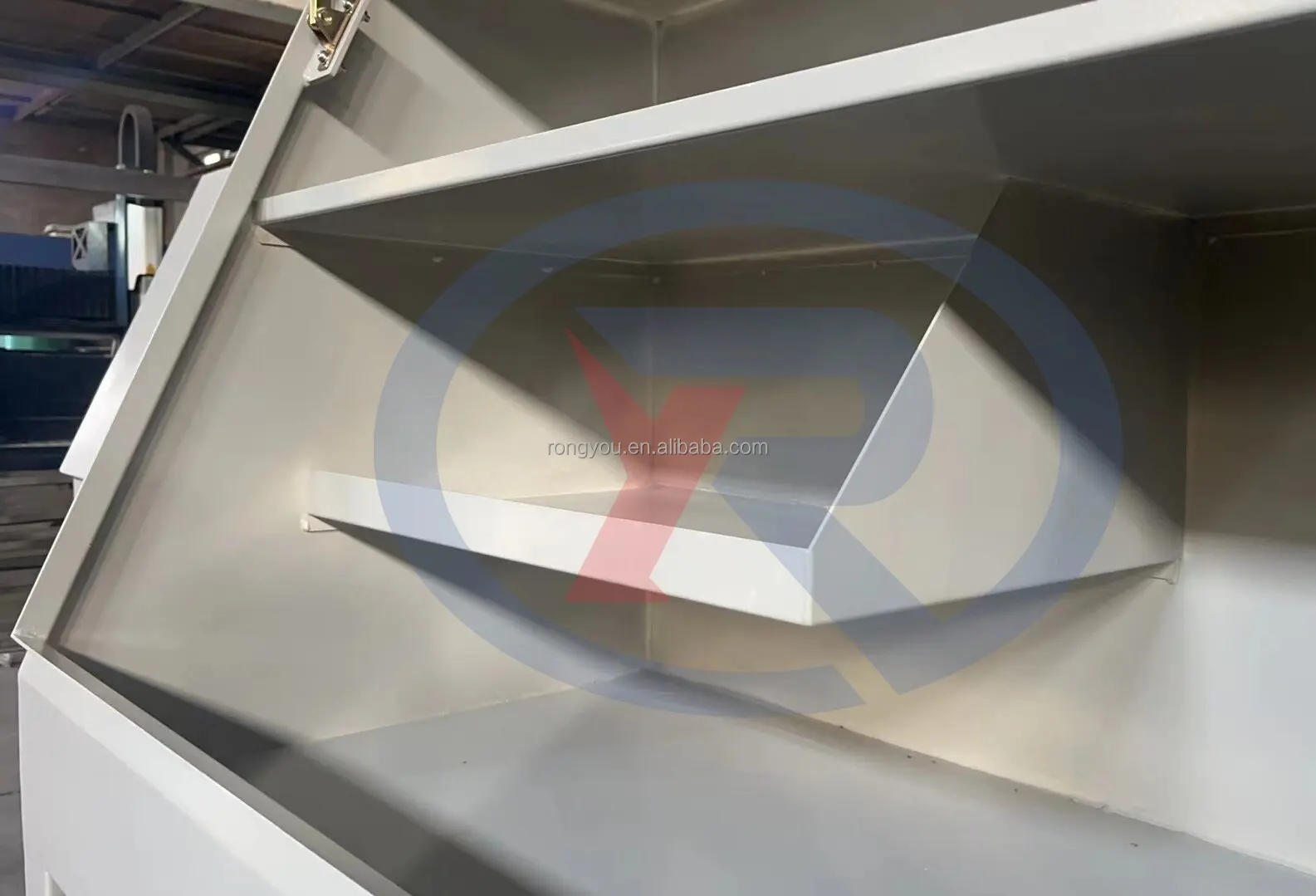 Width 1200mm White Powder Coated Steel Truck Tool Box with 2 Drawers for Ute or Truck