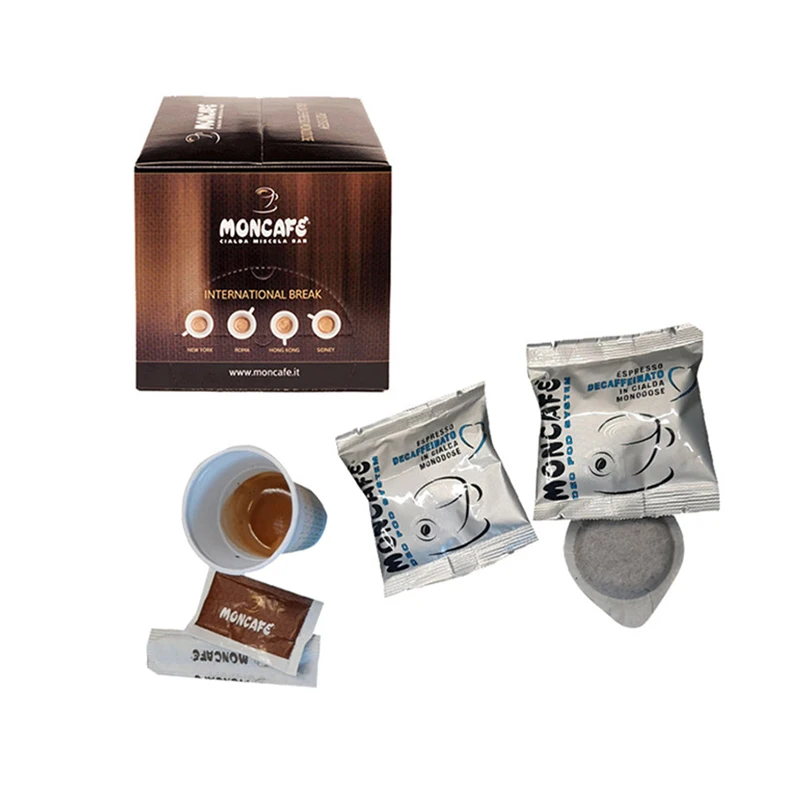 High Quality Instant Drink Compatible Private Label Coffee Pods Espresso Italian Decaffeinated Coffee Pods