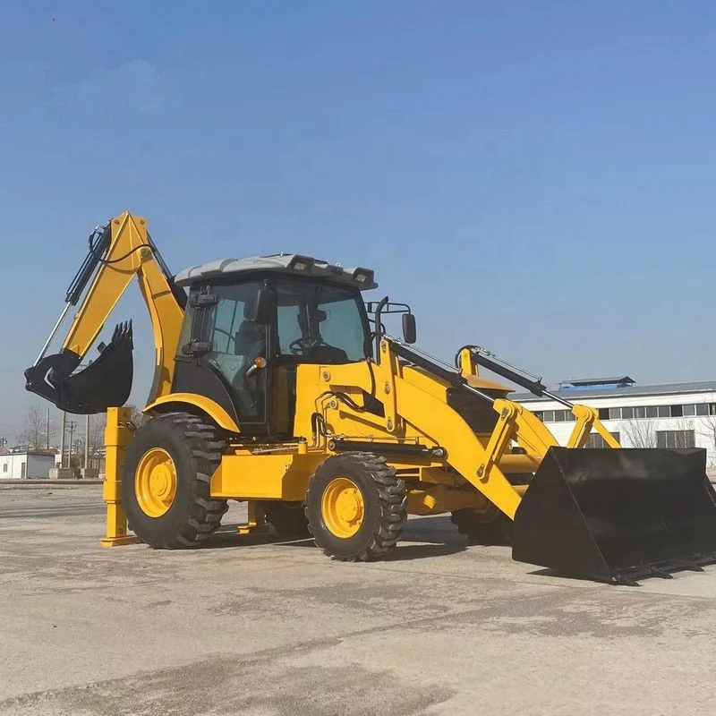Four Wheel Drive Mini Backhoe Loader Good Price Chinese YUCHAI Engine Backhoe Loaders for Sale with EPA Euro V