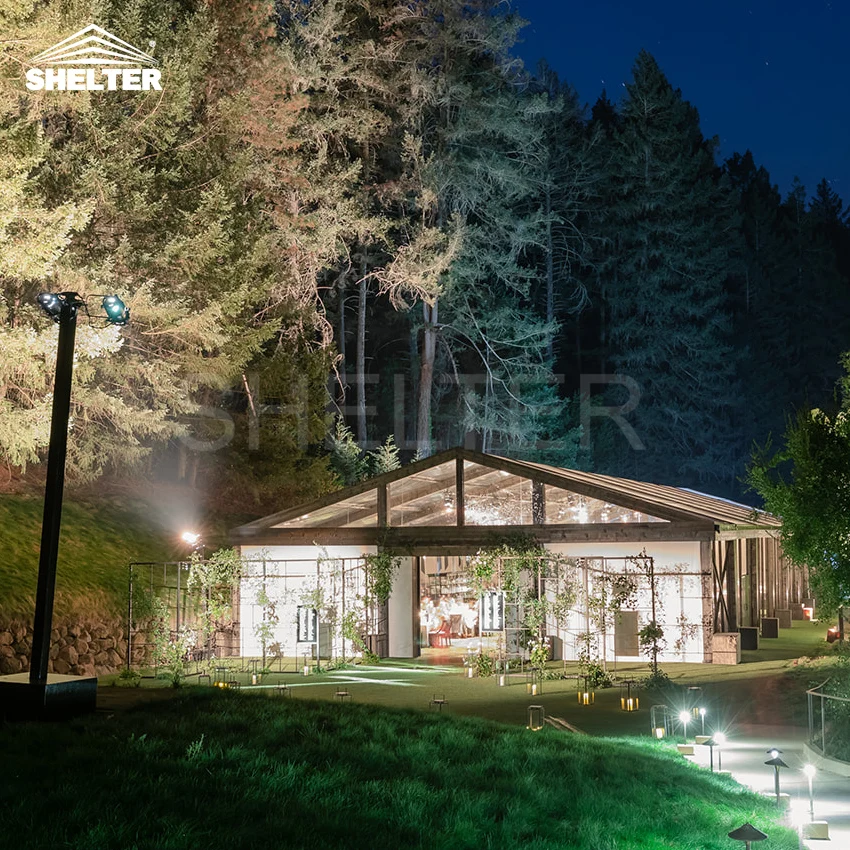 Commercial 40m X 20m Keder Tent Black Aluminum Frame Wedding Party Marquee Tent