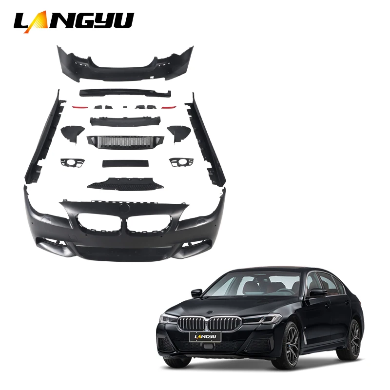 Auto Body Refitting Parts PP Plastic Front Rear Bumper Kits MT Style Body Kits For BMW 5 Series F10 Bodykit