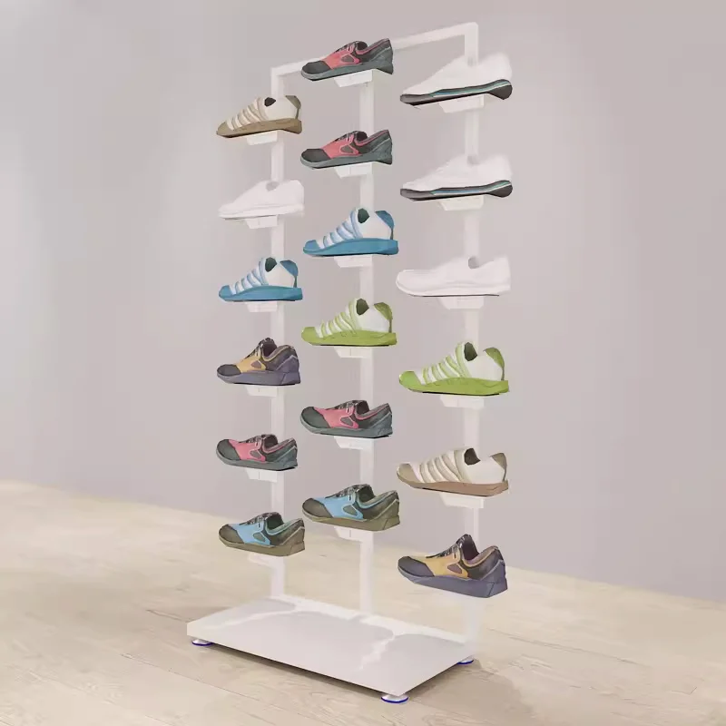 Factory Direct Sales Stand-up Shoes Display Racks Durable Metal Wall Display Shelf For Shoe