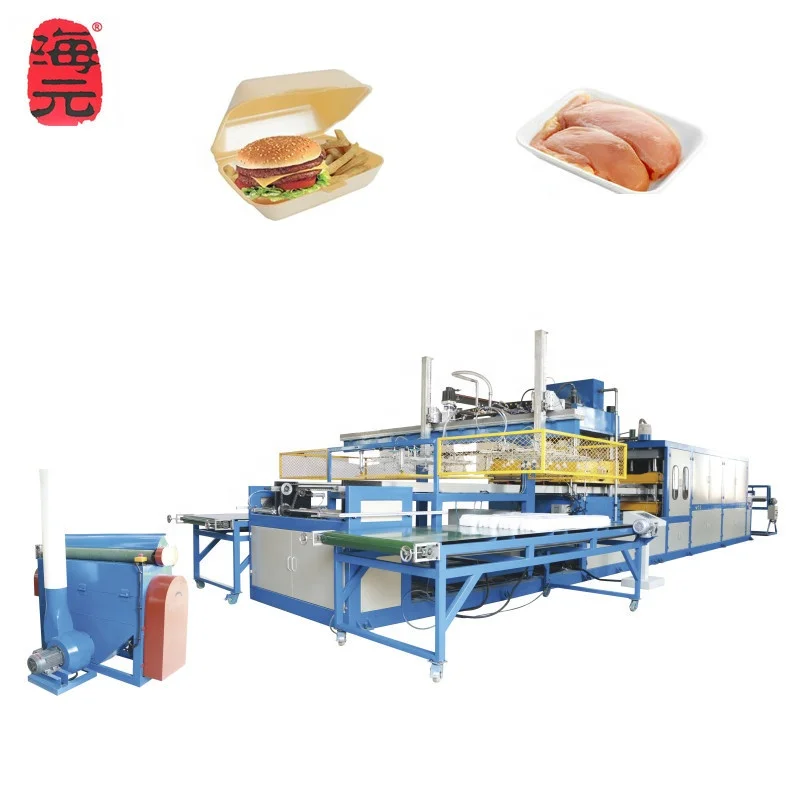 PS polystyrene foam plastic extruder making disposable plastic containers food box