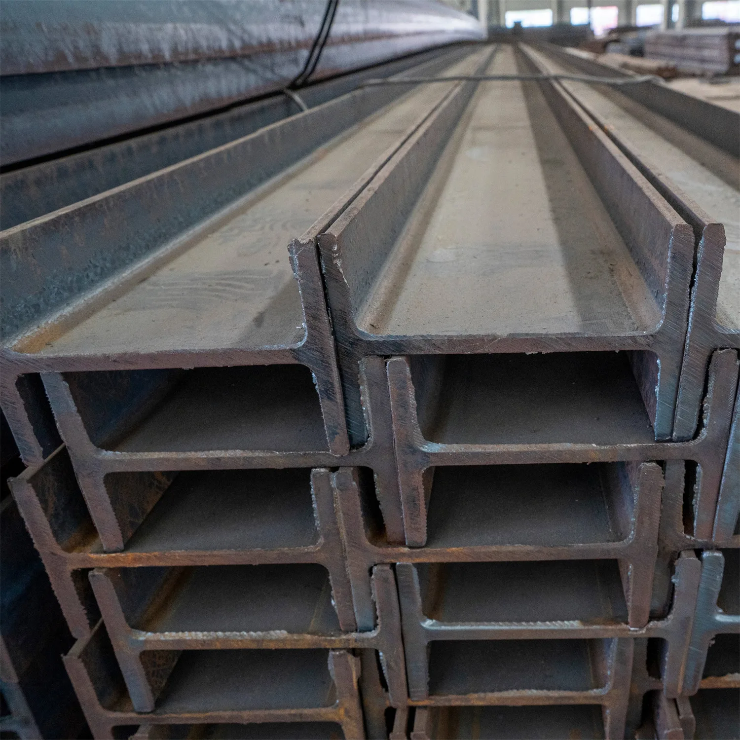 Factory price galvanized surface astm a36 light mild steel h beam