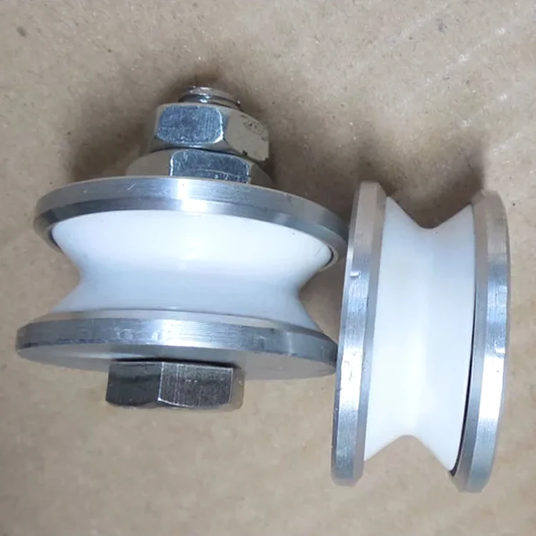 Solid Ceramic Pulley With Bracket For Bunching Machine