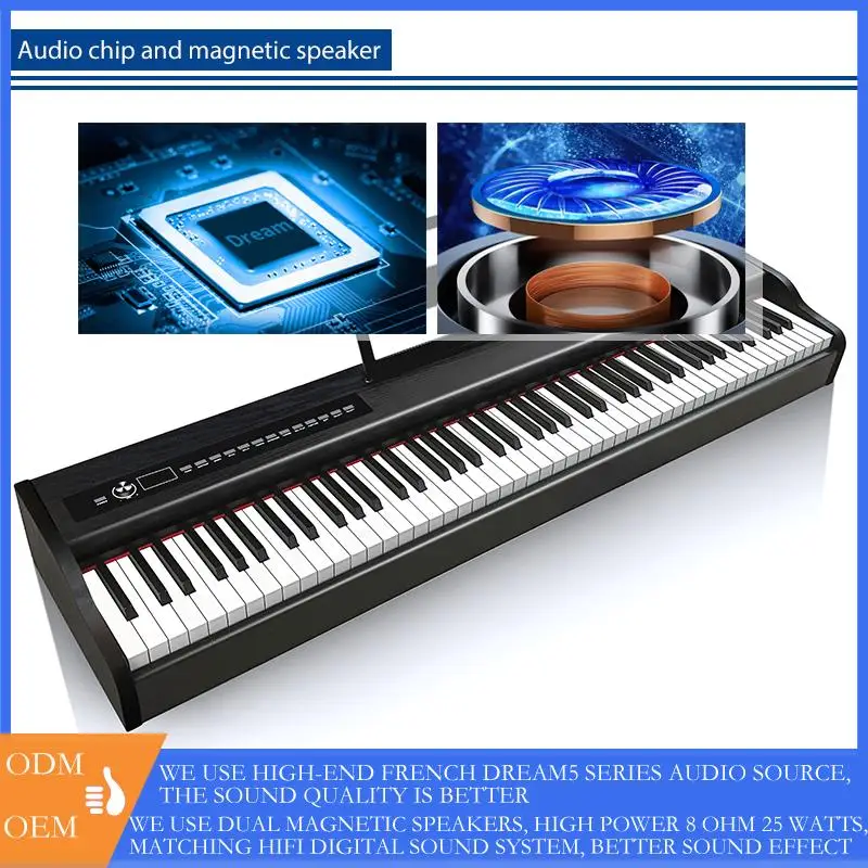 Электрический фортепиано цифровой 88 ключей музыкальный инструмент пианино цифровой portatil de 88 teclas