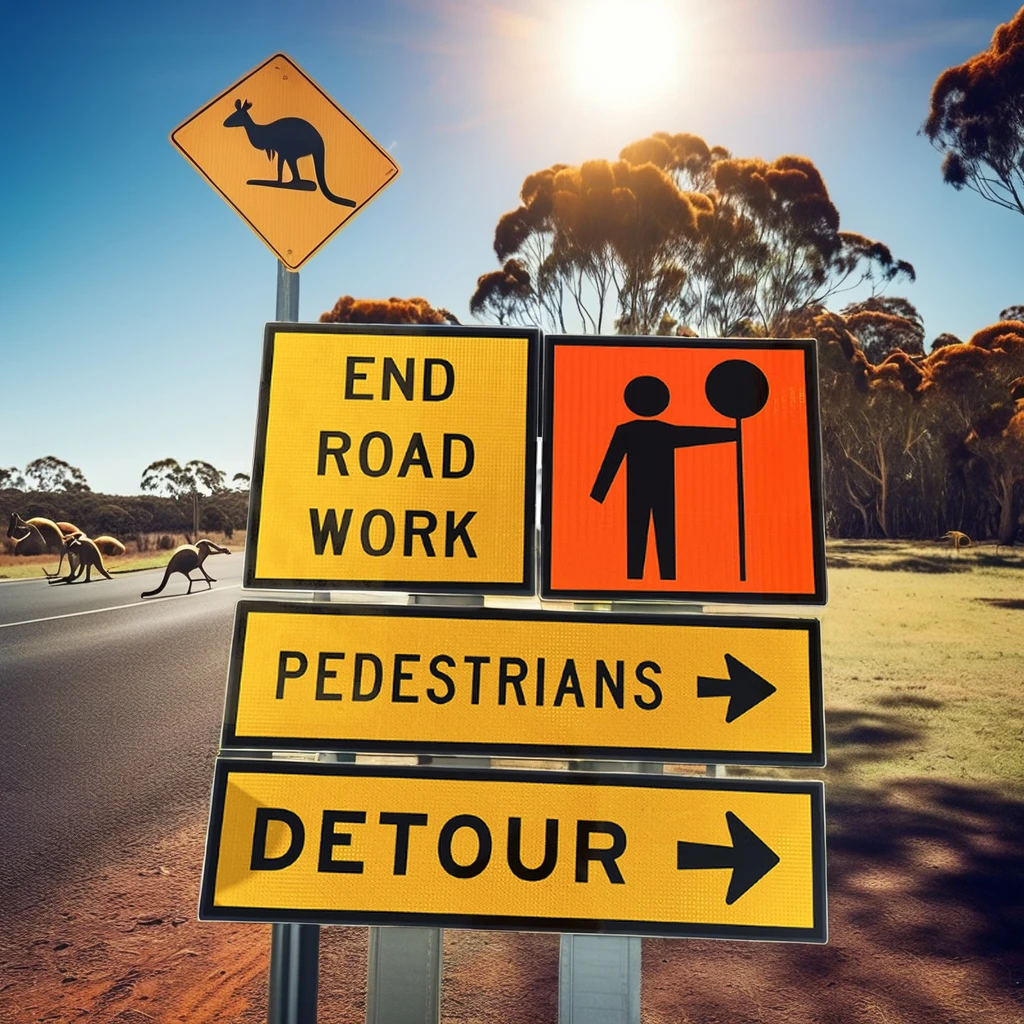 highway road signage frame reflective traffic control signs