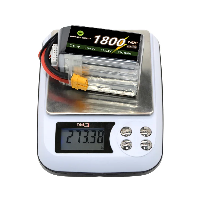 rechargeable grade A+ high discharge rate 120C 11.1V 14.8V 22.2V 1800mAh fpv racing drone OEM lithium ion polymer lipo battery