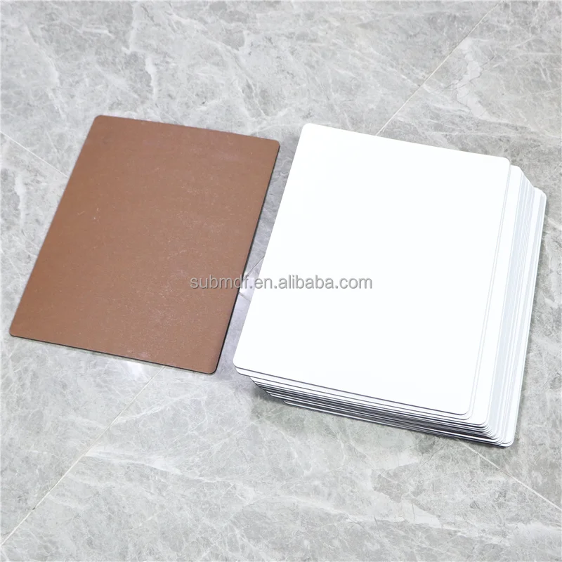 Wholesale Factory One Sided Sublimate Wood Sheet Printable White Gloss Sublimation MDF Board For DIY Crafts