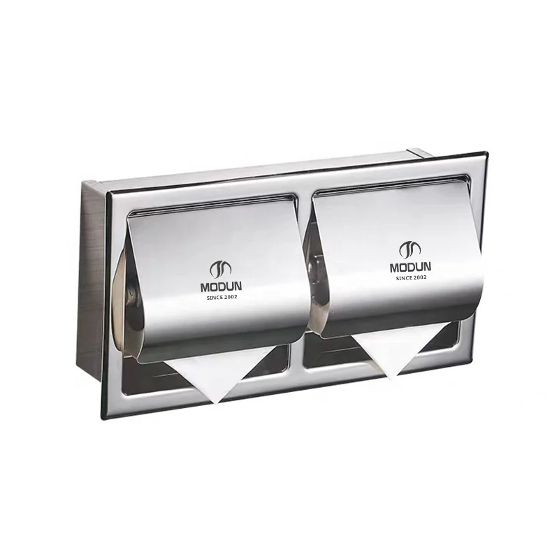 Настенный держатель для салфеток из нержавеющей стали отеля диспенсер полотенец в ванной комнате Туалетная комната большой двойной рулон бумажных
